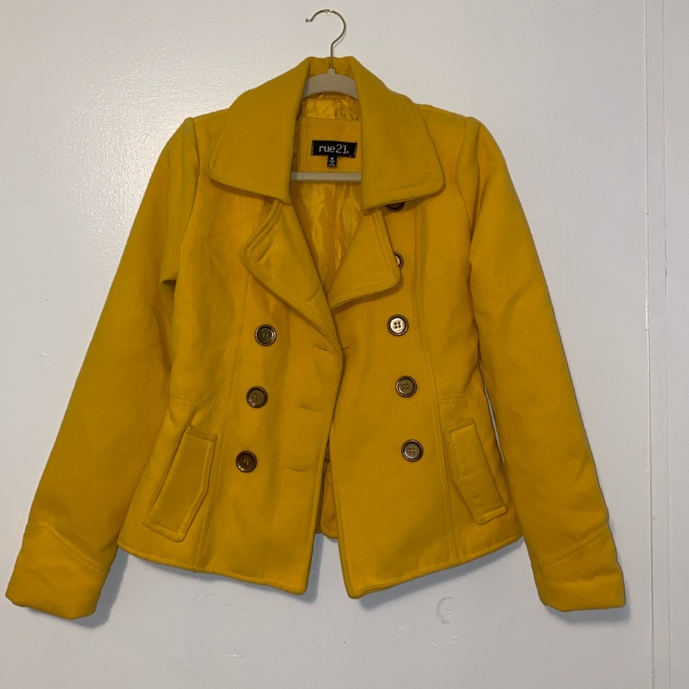 SOLD Yellow RUE 21 Coat